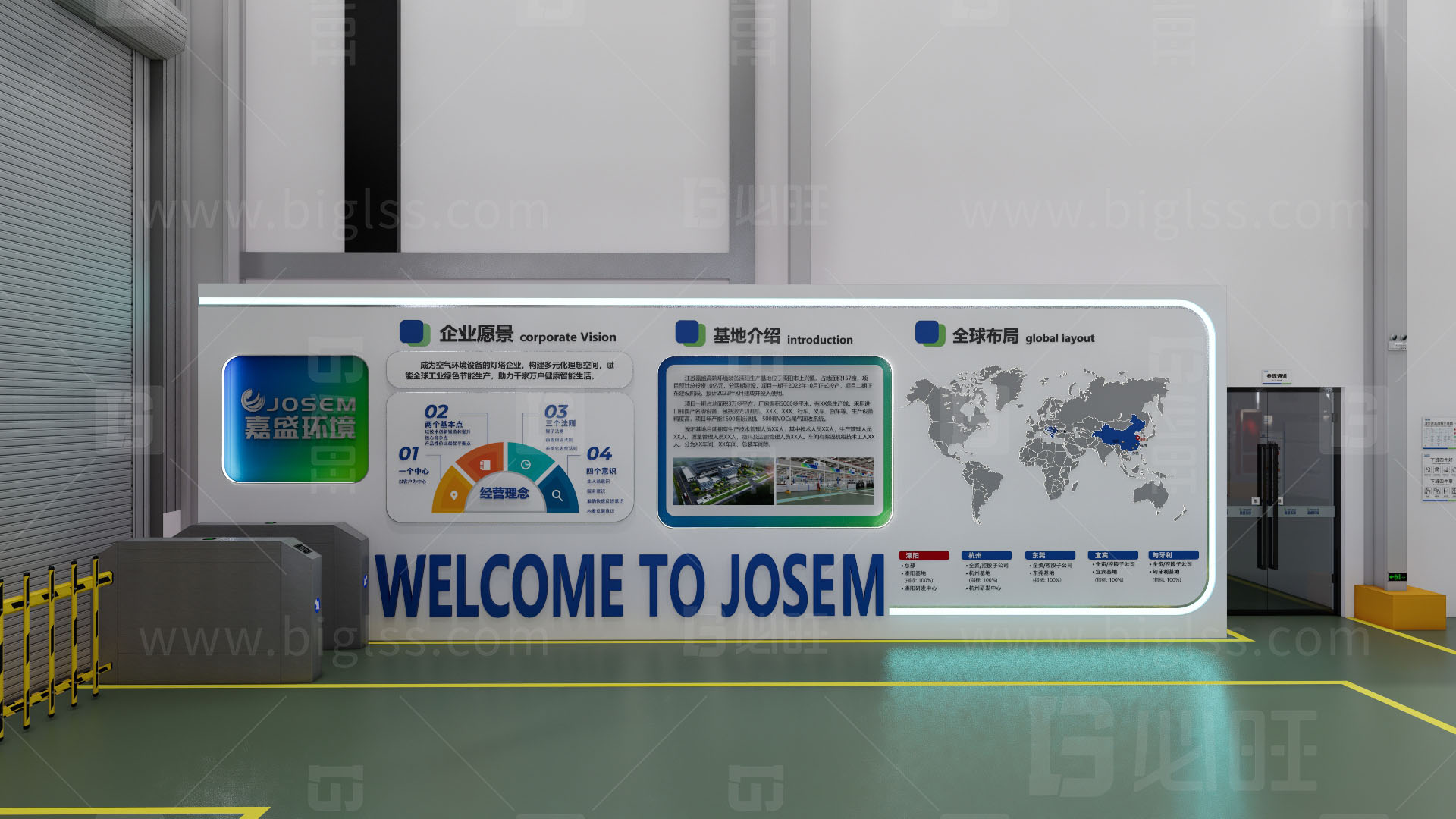 工廠目視化，車間目視化，目視化設計，空間設計