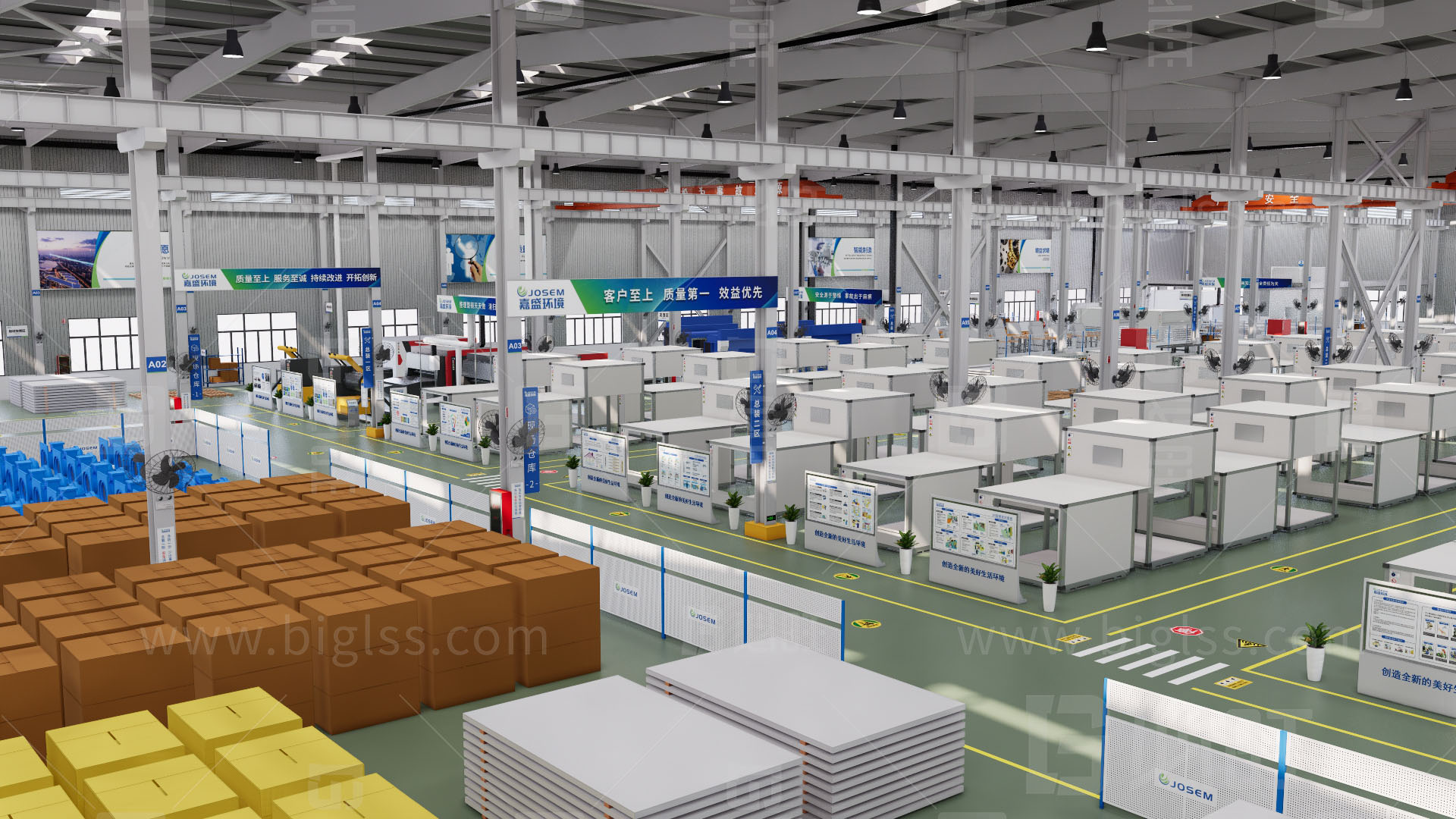 工廠目視化，車間目視化，目視化設計，空間設計