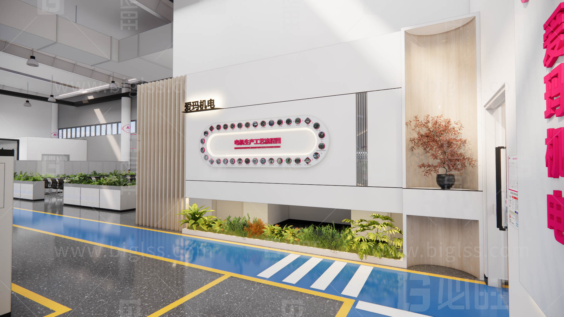 目視化設計，空間設計，工廠目視化，車間目視化，必旺目視化