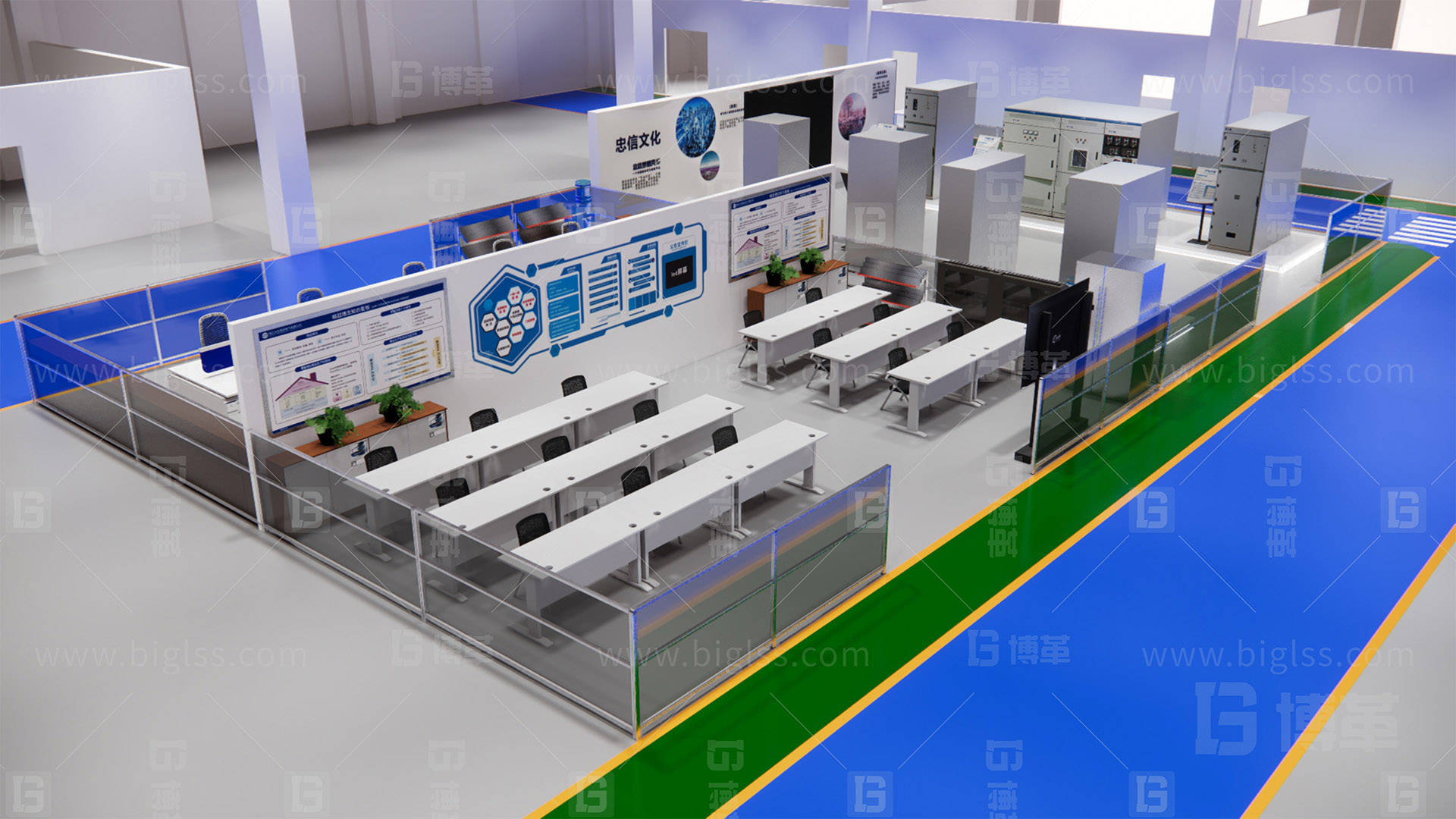 工廠目視化，車間目視化，目視化設計，可視化管理，工業弓箭射擊，必旺目視化