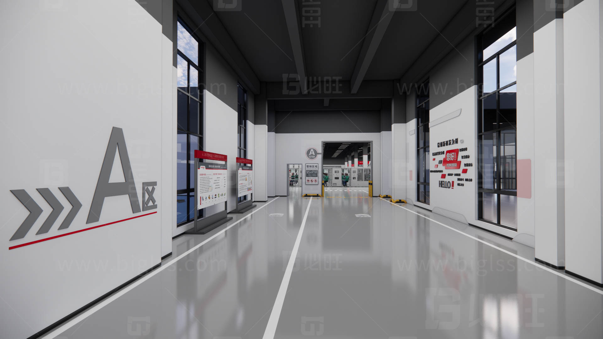 工廠目視化，車間目視化，目視化設(shè)計，工業(yè)空間設(shè)計，必旺目視化