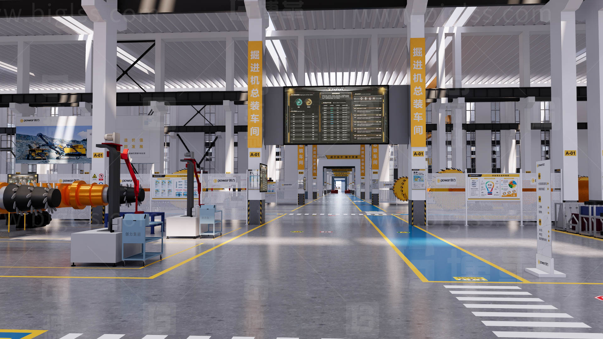 工廠目視化，車間目視化，目視化設計，工業空間設計，必旺目視化