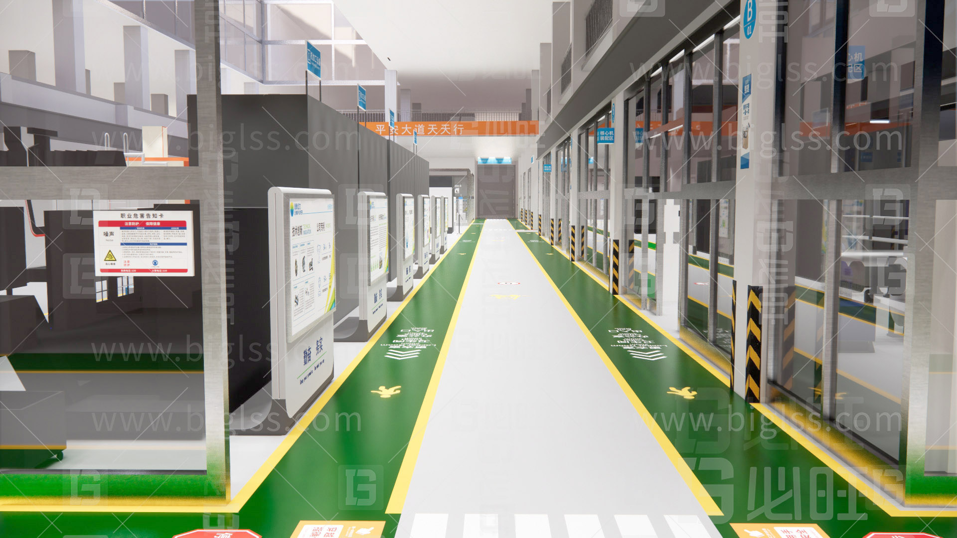 工廠目視化，車間目視化，目視化設(shè)計，工業(yè)空間設(shè)計，必旺目視化