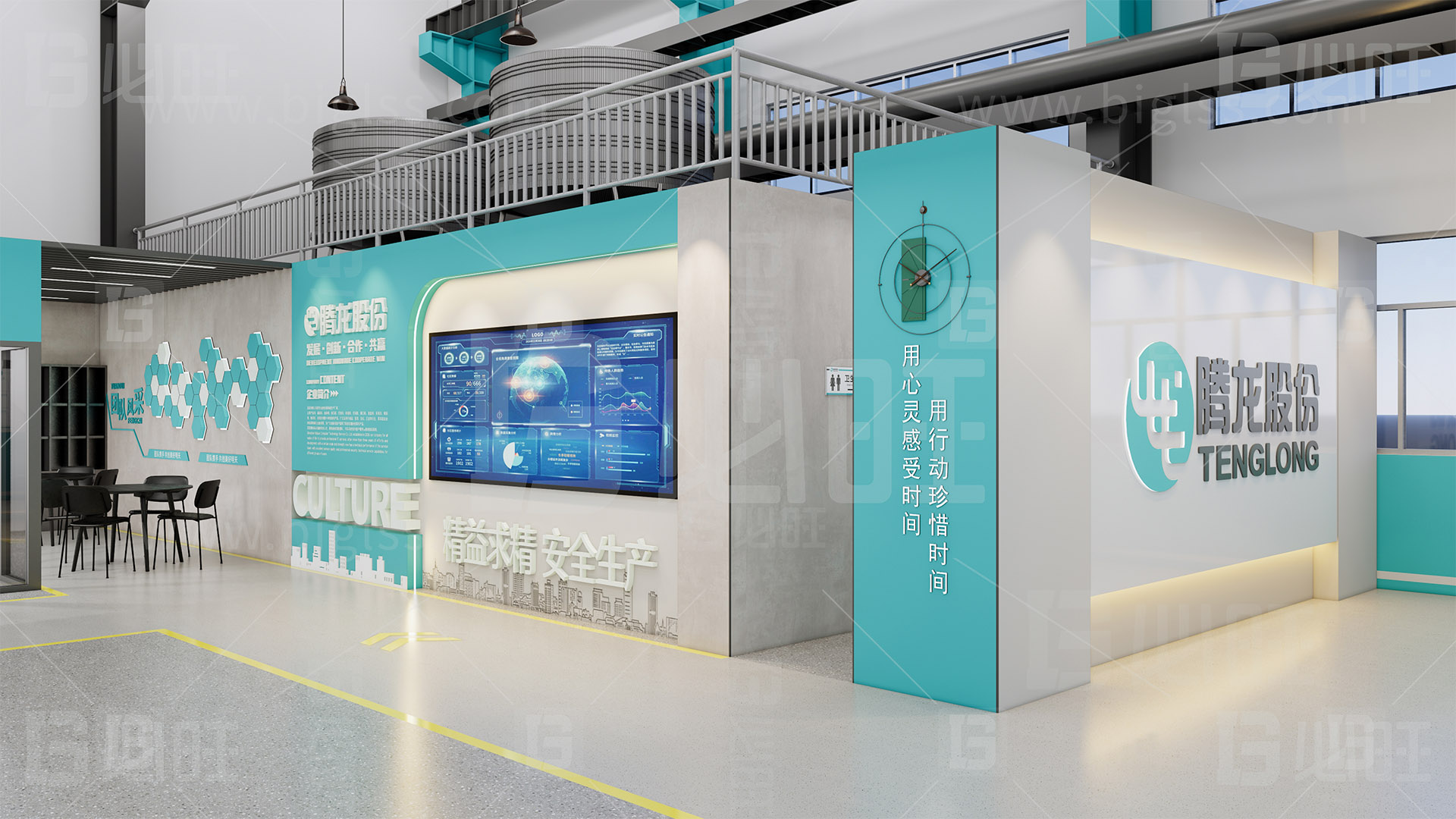 工廠目視化，車間目視化，目視化設計，工業空間設計，必旺目視化