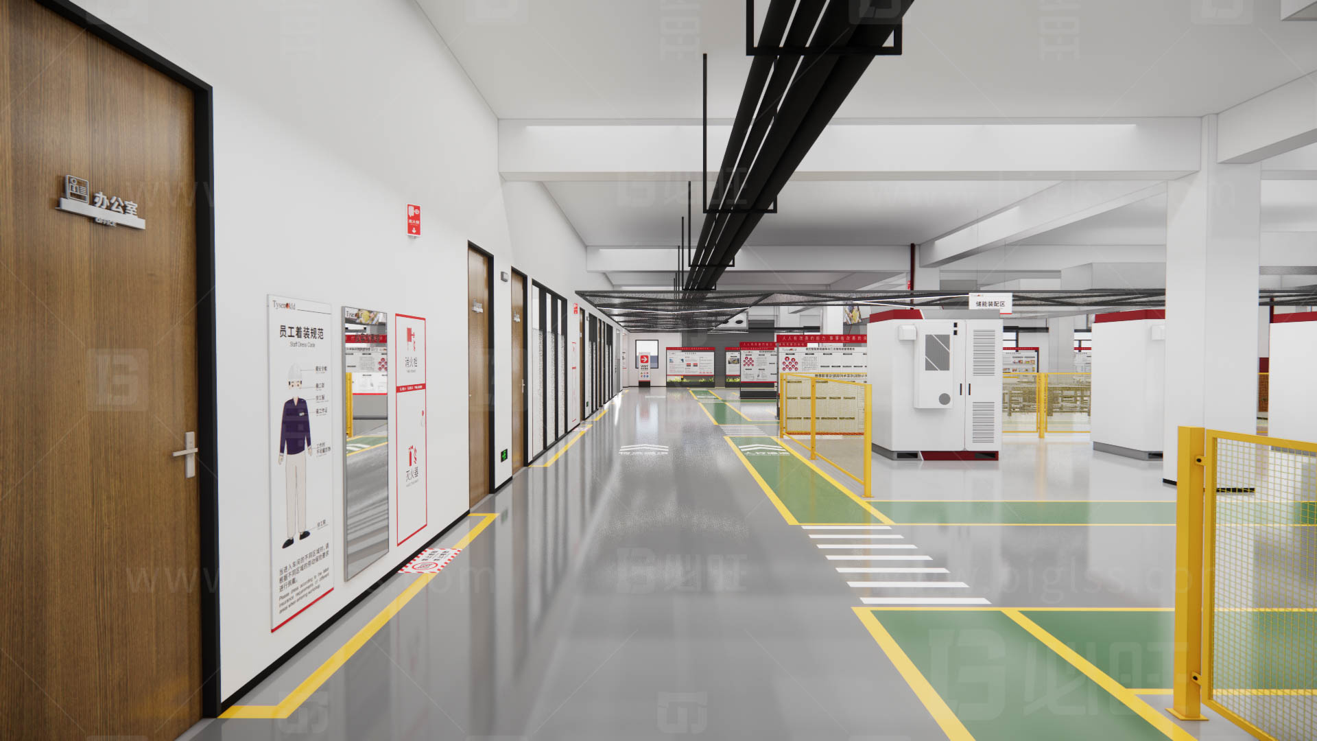 工廠目視化，車間目視化，目視化設計，工業(yè)空間設計，必旺目視化