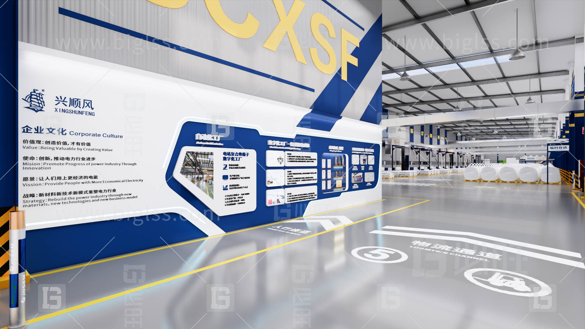 工廠目視化，車間目視化，目視化設(shè)計(jì)，工業(yè)空間設(shè)計(jì)，必旺目視化